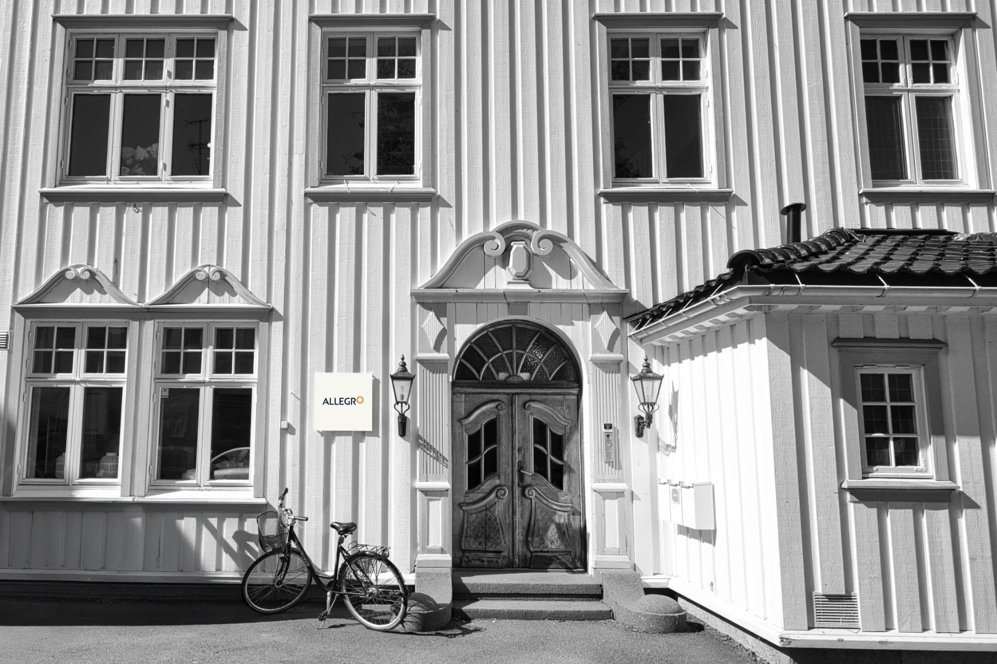 Inngangen til Allegros kontor i Tønsberg